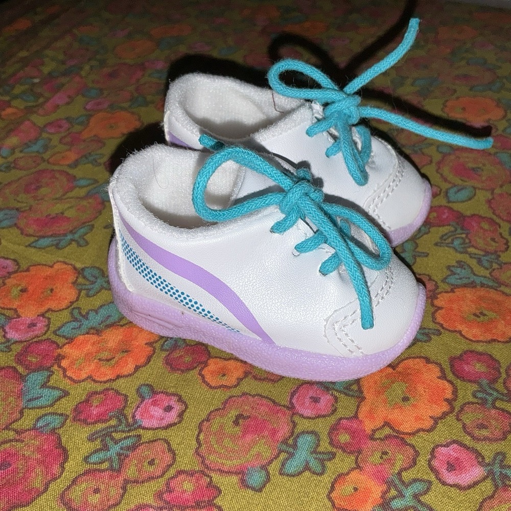 American Girl Doll Purple Blue and White Tennis Shoes‎ Sneakers